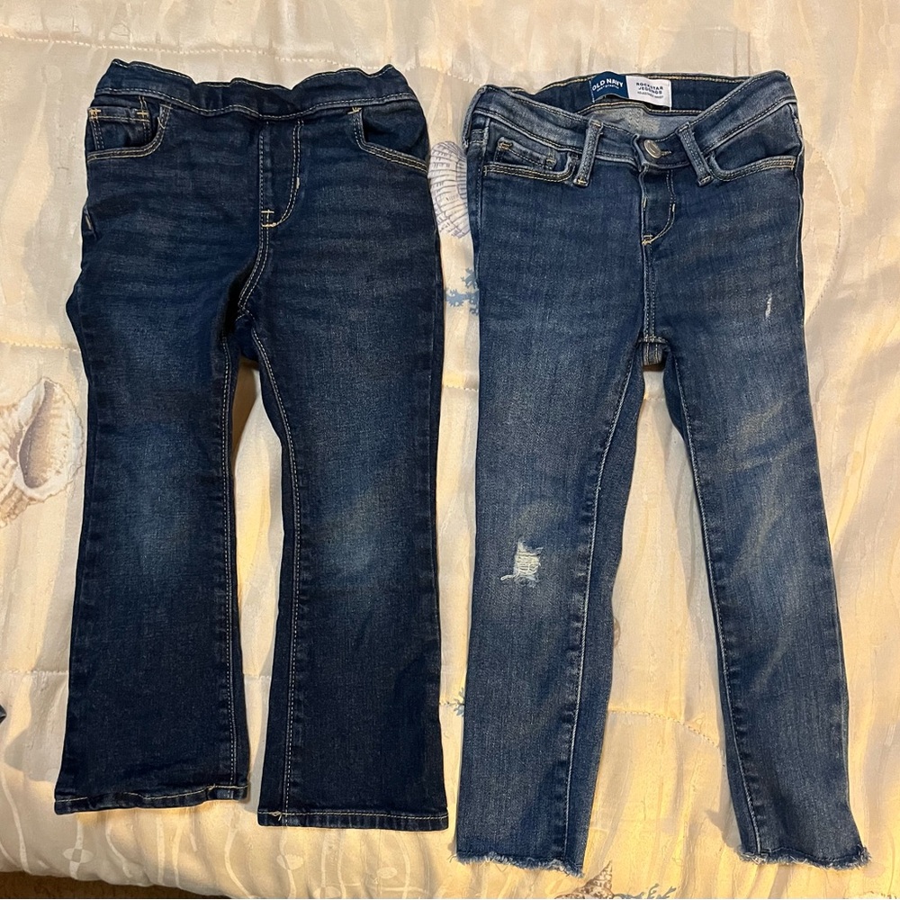 2 Piece Toddler Size 4T Old Navy Denim Jeans